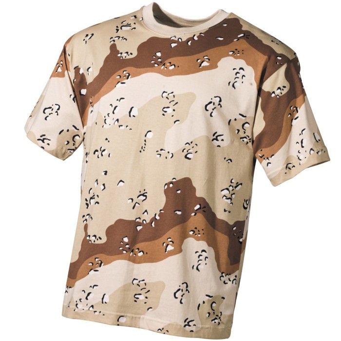 MFH US T-Shirt, halbarm, 6 Farben desert, Baumwolle 170 g/m²